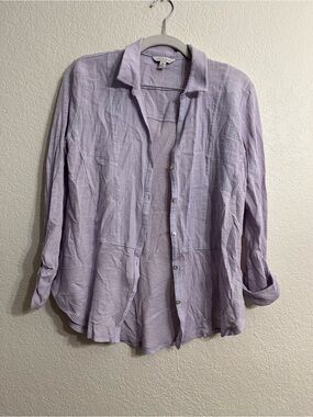 Lucky Brand Pale Lavender Button-Up Shirt